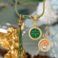 Buddha's Eyes Brightly Illuminated - Green Tara double-sided blessing, eliminate disasters and increase wisdom, pure handmade thangka body protection pendant