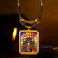 Zakiran blessing, attracting wealth and protecting the body, pure handmade colorful painting thangka body protector pendant