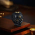 Ward off evil spirits and prevent disasters, increase happiness and longevity 925 Silver Spiked Skull Necklace Pendant