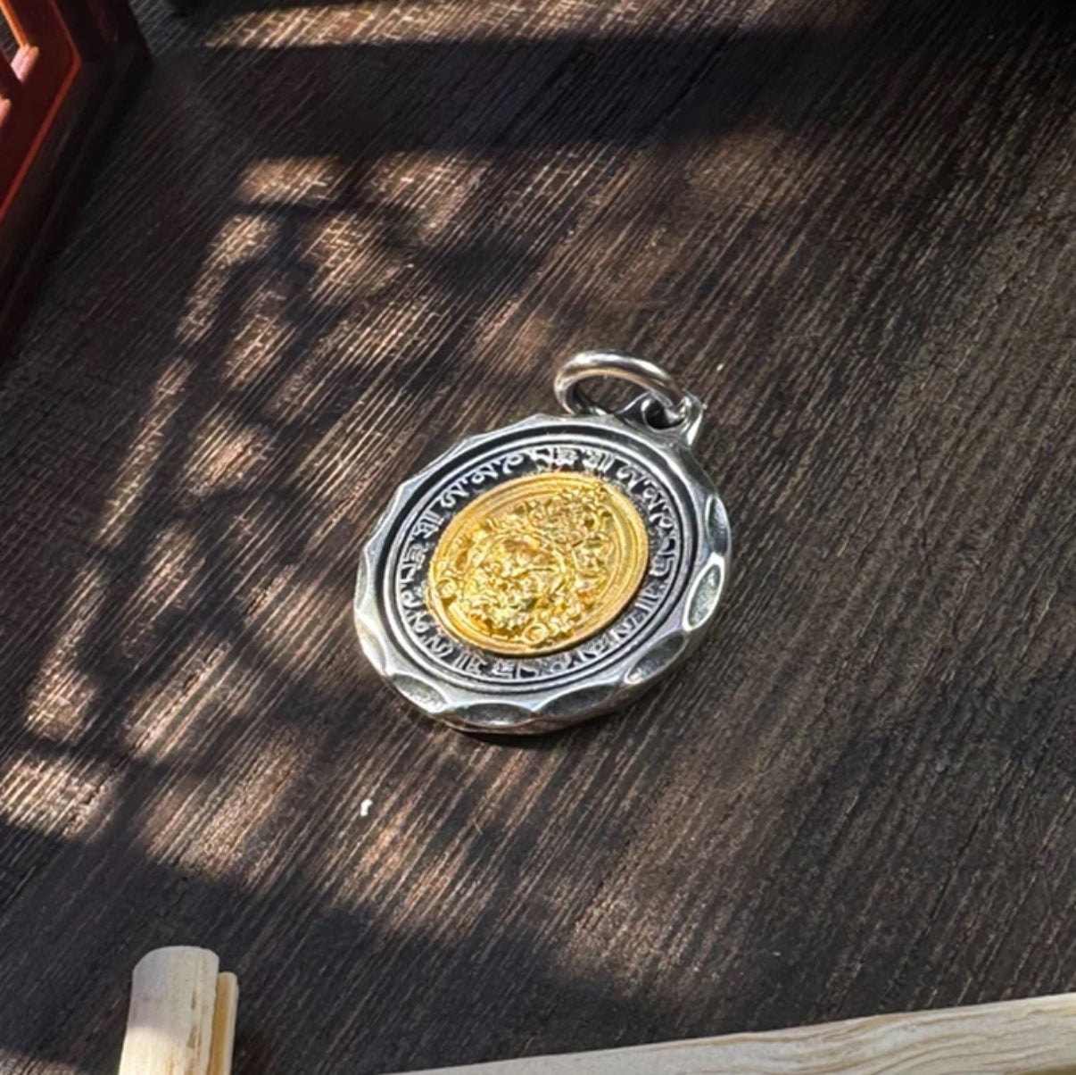 Inviting wealth and prosperity, warding off evil spirits and keeping you safe 925 Silver Yellow God of Wealth Necklace Pendant