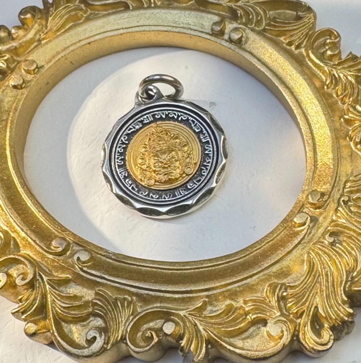 Inviting wealth and prosperity, warding off evil spirits and keeping you safe 925 Silver Yellow God of Wealth Necklace Pendant