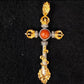 Ward off evil spirits, career success 925 Silver Wisdom Sword Inlaid Plate Bead Necklace Pendant