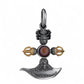 Ward off evil spirits to protect peace, good luck 925 silver products roc bird inlaid plate bead necklace pendant