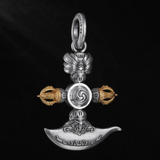 Ward off evil spirits to protect peace, good luck 925 silver products roc bird inlaid plate bead necklace pendant