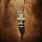 Auspicious peace, great prospects 925 silver roc goldfinch bird plate bead necklace pendant