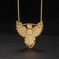 Blessing peace, career take off 925 silver products enamel color gold wing roc bird necklace pendant