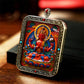 Wisdom and Virtue, Bodhisattva's Blessing, with Cinnabar Cinnabar Tangka Pushyun Manjushri Bodhisattva Lifelong Buddha Pendant