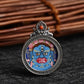 Fortune, fortune, S925 sterling silver hot tribute hand-painted miniature God of Fortune small thangka rotating pendant pendant
