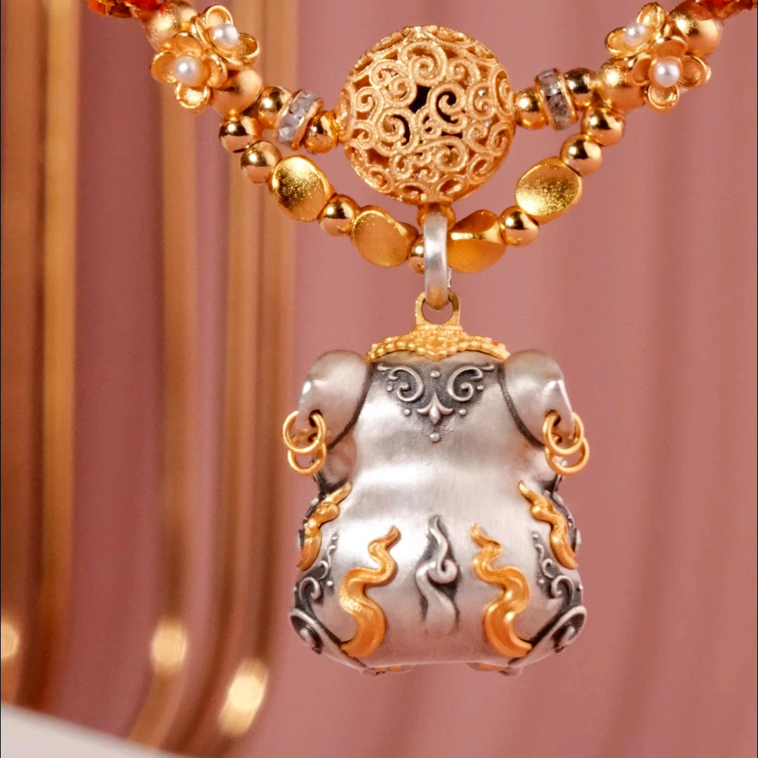 Double Blessings of Wealth & Status - 925 Silver Treasure-Vomiting Rat (Jambhala's Sacred Emissary