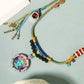 Green Tara Protector, Blessing and Health, Green Tara Hand-painted Thangka Pendant
