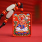 Cinnabar Blessing, Buddha's Shadow Follows, Containing Cinnabar Thangka Eight Guardian Buddha Pendant