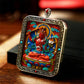 Wisdom and Virtue, Bodhisattva's Blessing, with Cinnabar Cinnabar Tangka Pushyun Manjushri Bodhisattva Lifelong Buddha Pendant
