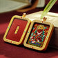 Vermilion Blessings, Constant Fortune - Traditional Thangka Talisman of Your Guardian Buddha