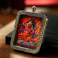 Wisdom and Virtue, Bodhisattva's Blessing, with Cinnabar Cinnabar Tangka Pushyun Manjushri Bodhisattva Lifelong Buddha Pendant