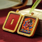 Vermilion Blessings, Constant Fortune - Traditional Thangka Talisman of Your Guardian Buddha