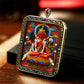 Wisdom and Virtue, Bodhisattva's Blessing, with Cinnabar Cinnabar Tangka Pushyun Manjushri Bodhisattva Lifelong Buddha Pendant