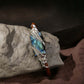 Love guardian stone, labradorite cowhide bracelet