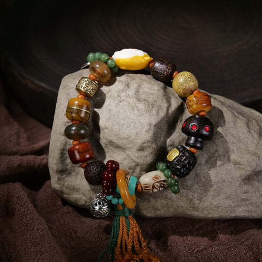 Blessed Longevity Tibetan Braided Bracelet