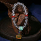 Purify the magnetic field to enhance the energy to have a good love beeswax white crystal bracelet