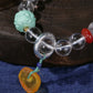 Purify the magnetic field to enhance the energy to have a good love beeswax white crystal bracelet