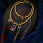 Blessed with good fortune, blessed with peace and good luck Ga Wu Box Pendant Camel Bone Multi Loop String