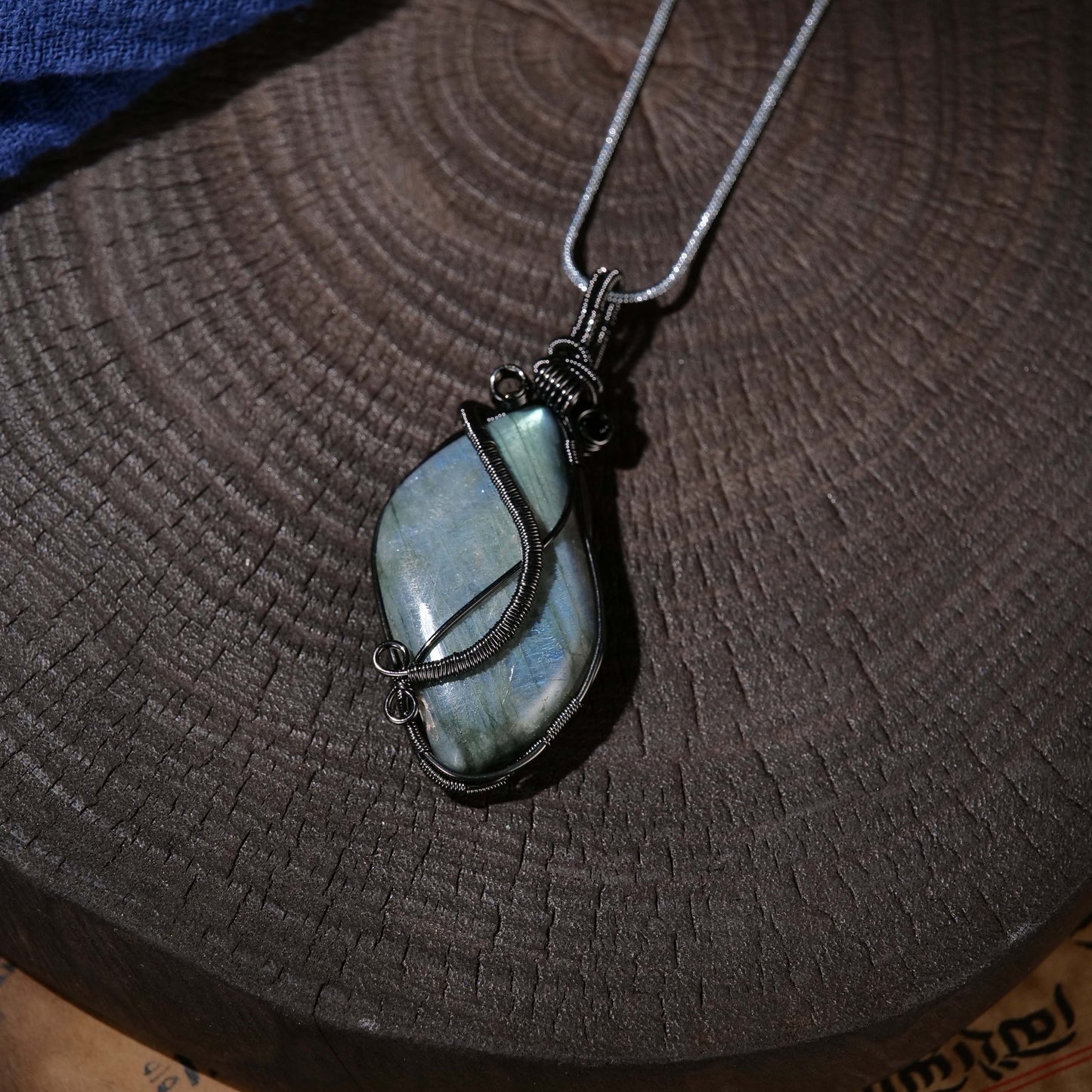 Lucky and Beautiful Labradorite Pendant Necklace