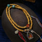 Blessed with good fortune, blessed with peace and good luck Ga Wu Box Pendant Camel Bone Multi Loop String