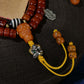 Add Wealth, Eliminate Difficulties, Good Wish Dale Pendant, Beef Bone Multi-Ring String