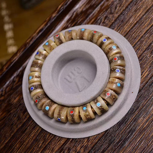 Guardian Spirit Mala – Camel Bone Beads with Sacred Talisman Pendant