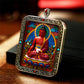 Wisdom and Virtue, Bodhisattva's Blessing, with Cinnabar Cinnabar Tangka Pushyun Manjushri Bodhisattva Lifelong Buddha Pendant