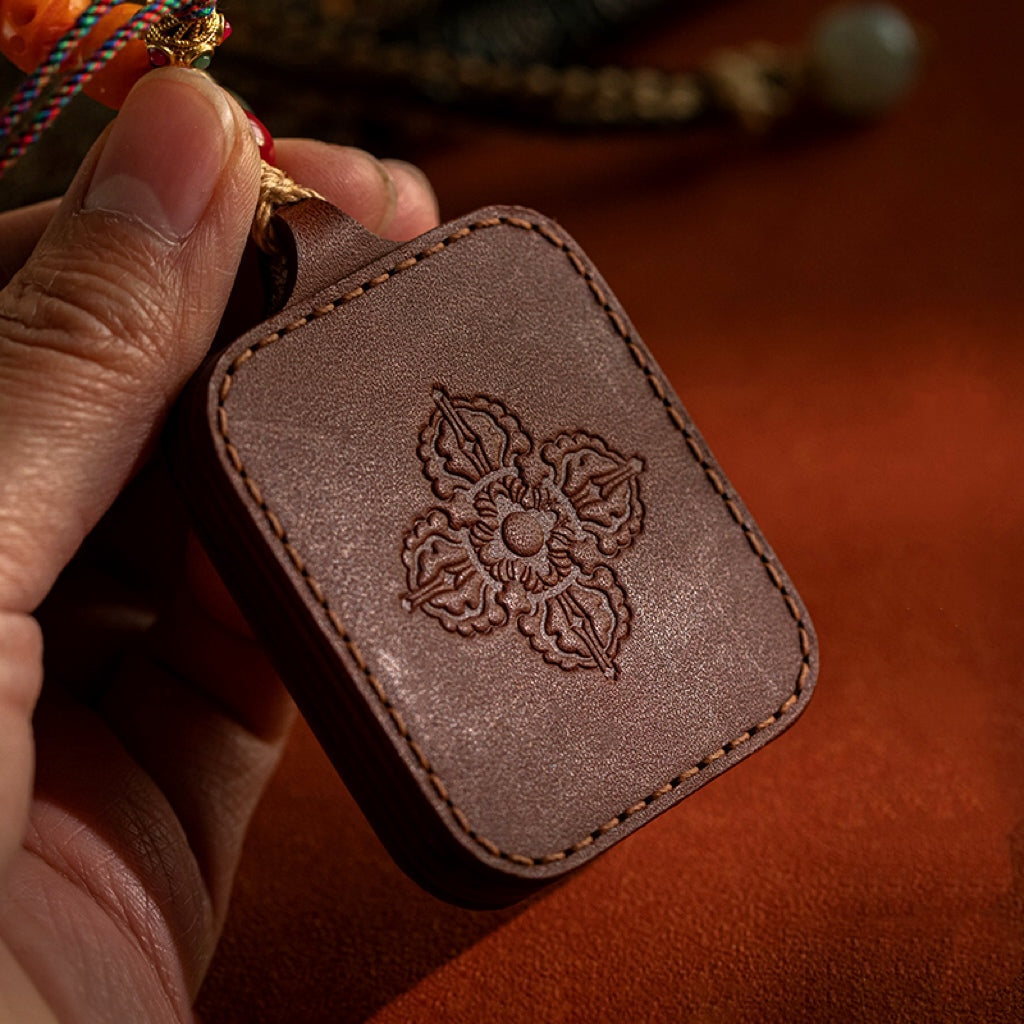 Samantabhadra's Blessing, Auspicious Year of the Snake - 2025 Snake Zodiac Samantabhadra Bodhisattva Thangka Pendant with Cinnabar
